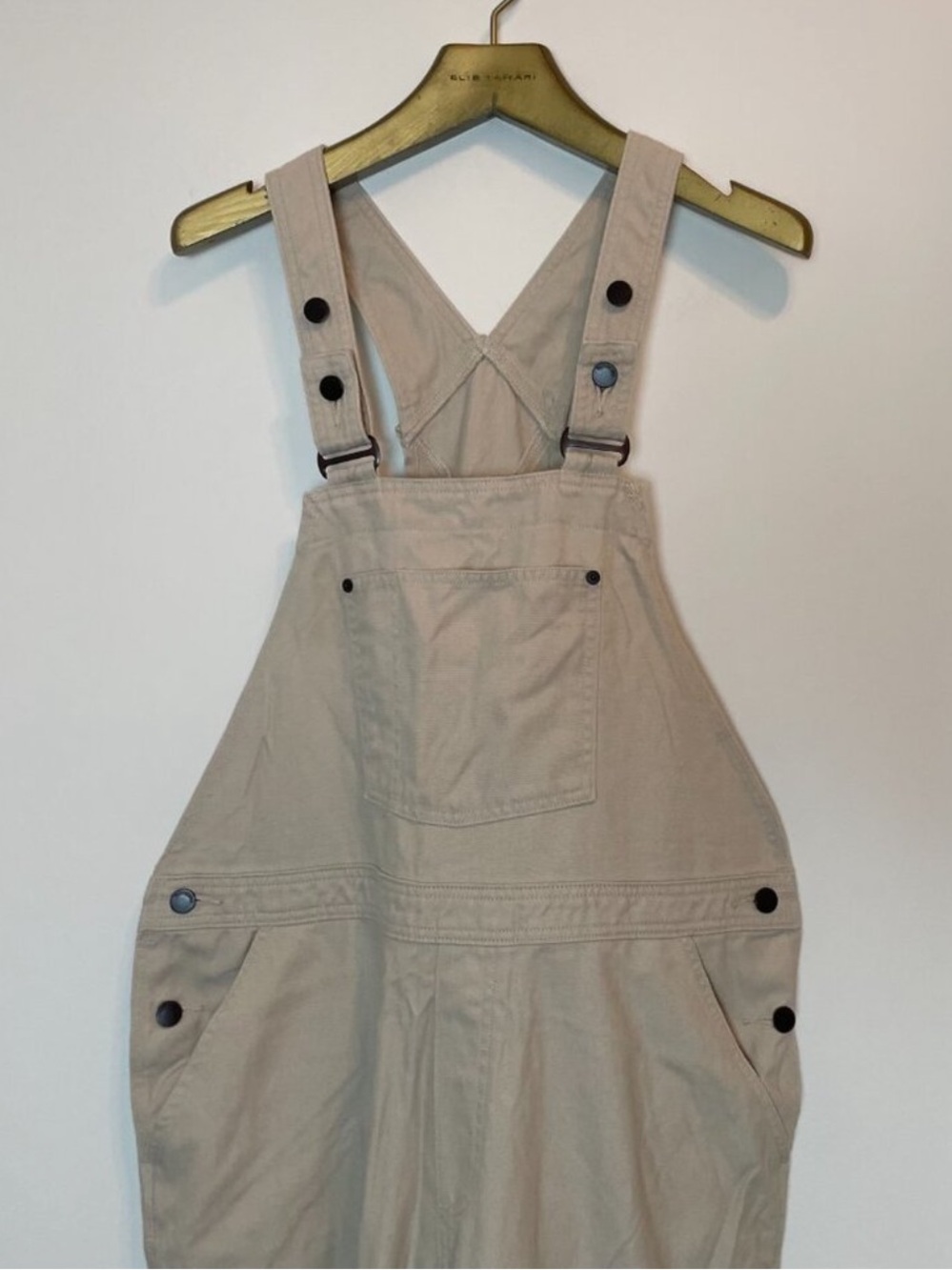 PATAGONIA All Seasons Khaki Hemp Straight Leg Overalls || XL - Picture 3 of 12